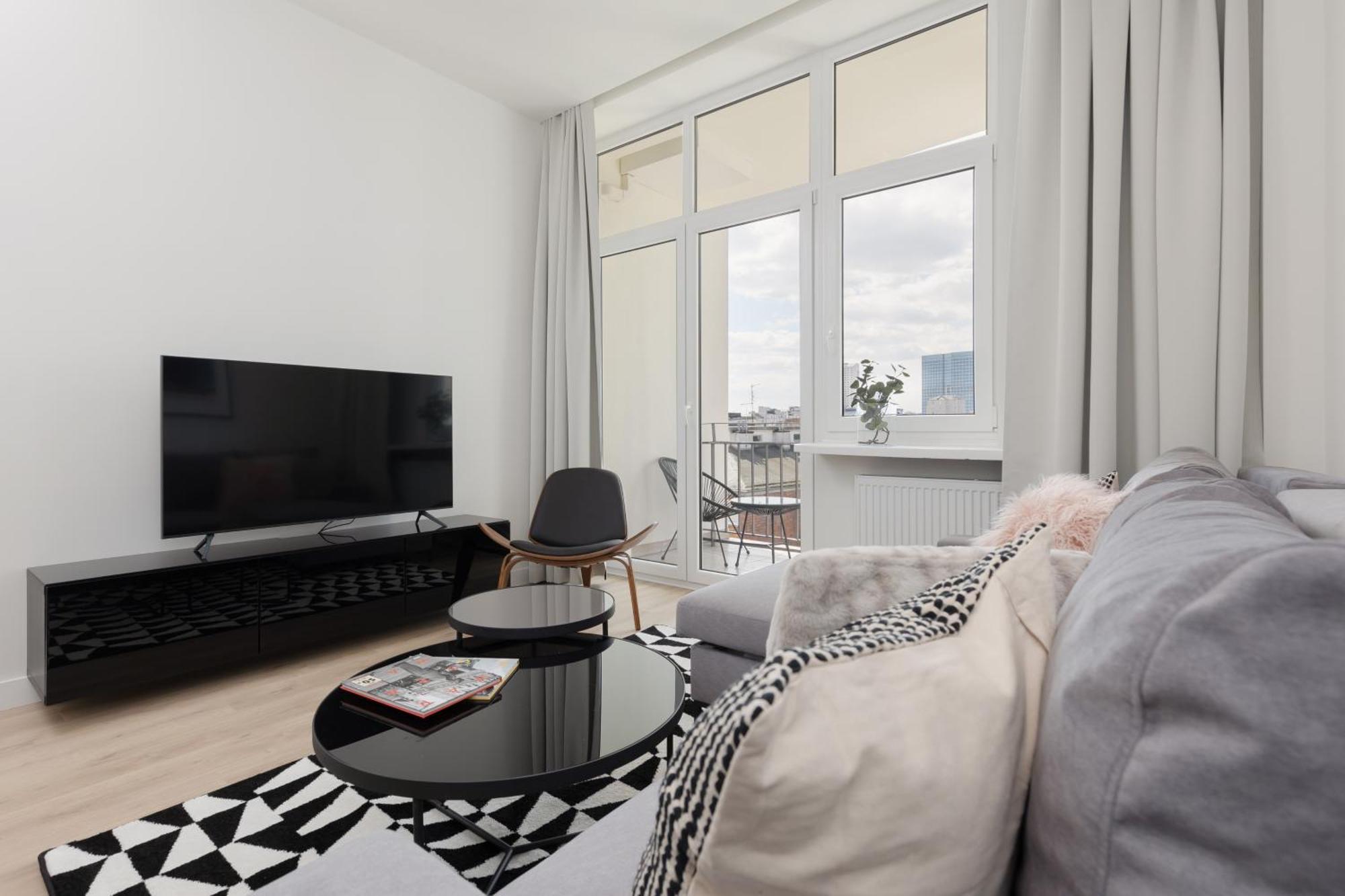 City Panorama Spacious Apartment By Renters Prestige Warsaw Luaran gambar